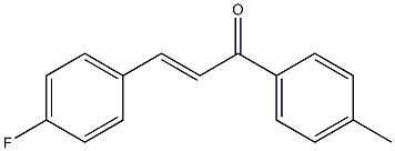 (E)-3-(4-fluorophenyl)-1-p-tolylprop-2-en-1-one 结构式