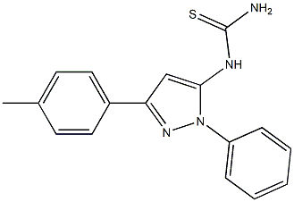 1-(1-phenyl-3-p-tolyl-1H-pyrazol-5-yl)thiourea 结构式