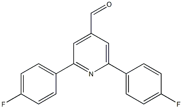 2,6-bis(4-fluorophenyl)pyridine-4-carbaldehyde 结构式
