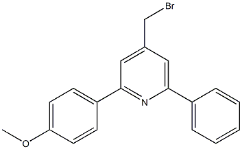 4-(bromomethyl)-2-(4-methoxyphenyl)-6-phenylpyridine 结构式