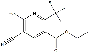 ethyl 5-cyano-2-(trifluoromethyl)-6-hydroxypyridine-3-carboxylate 结构式