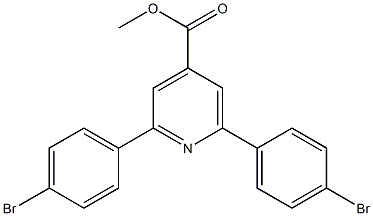 methyl 2,6-bis(4-bromophenyl)pyridine-4-carboxylate 结构式