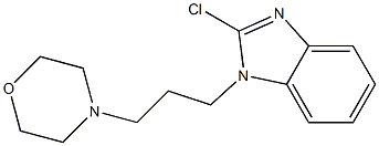 2-chloro-1-(3-morpholinopropyl)-1H-benzo[d]imidazole 结构式