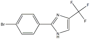 2-对溴苯基-4(5)-三氟甲基咪唑 结构式