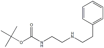 Tert-butyl 2-(phenethylamino)ethylcarbamate 结构式