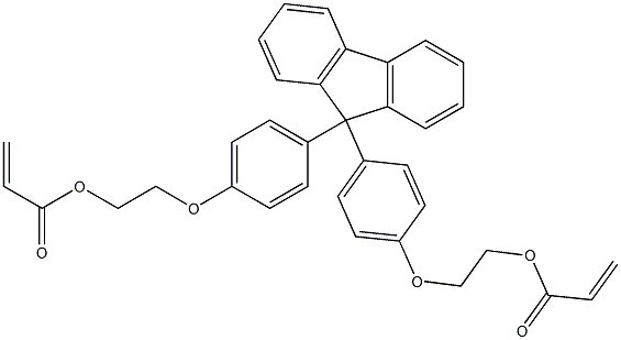 9,9-BIS[4-(2-ACRYLOYLOXYETHOXY)PHENYL]FLUORENE 结构式