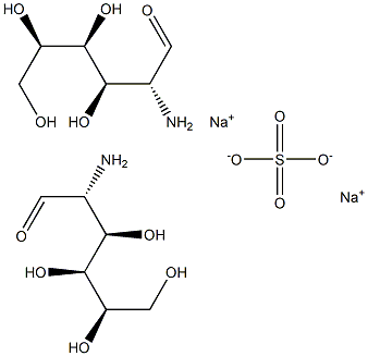 D-GLUCOSAMINE SODIUM SULPHATE 结构式