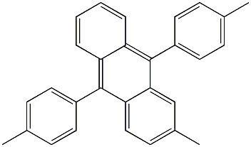 9,10-BIS(4-METHYLPHENYL)-2-METHYLANTHRACENE 结构式