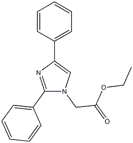 (2,4-DIPHENYL-IMIDAZOL-1-YL)-ACETIC ACID ETHYL ESTER 结构式
