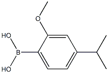 (4-ISOPROPYL-2-METHOXYPHENYL)BORONIC ACID 结构式