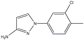 1-(3-CHLORO-4-METHYLPHENYL)-1H-PYRAZOL-3-AMINE 结构式