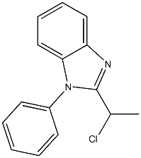 2-(1-CHLOROETHYL)-1-PHENYL-1H-BENZIMIDAZOLE 结构式