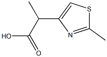 2-(2-METHYL-1,3-THIAZOL-4-YL)PROPANOIC ACID 结构式