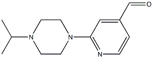 2-(4-ISOPROPYLPIPERAZIN-1-YL)ISONICOTINALDEHYDE 结构式