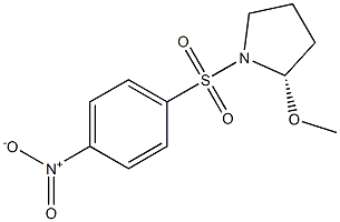 2-(S)-METHOXY-1-[(4-NITROPHENYL)SULFONYL]PYRROLIDINE 结构式