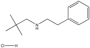 2,2-DIMETHYL-N-(2-PHENYLETHYL)PROPAN-1-AMINE HYDROCHLORIDE 结构式