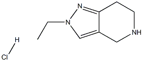 2-ETHYL-4,5,6,7-TETRAHYDRO-2H-PYRAZOO[4,3-C]PYRIDINE HYDROCHLORIDE 结构式