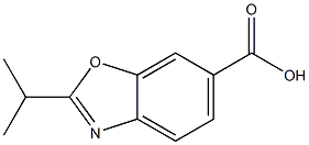 2-ISOPROPYLBENZO[D]OXAZOLE-6-CARBOXYLIC ACID 结构式