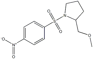 2-METHOXYMETHYL-1-(4-NITRO-BENZENESULFONYL)-PYRROLIDINE 结构式