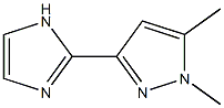 3-(1H-IMIDAZOL-2-YL)-1,5-DIMETHYL-1H-PYRAZOLE 结构式