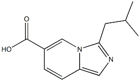 3-ISOBUTYLIMIDAZO[1,5-A]PYRIDINE-6-CARBOXYLIC ACID 结构式