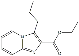 3-PROPYL-IMIDAZO[1,2-A]PYRIDINE-2-CARBOXYLIC ACID ETHYL ESTER 结构式