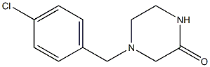 4-(4-CHLOROBENZYL)PIPERAZIN-2-ONE 结构式