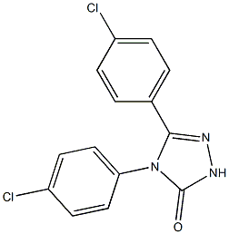 4,5-BIS(4-CHLOROPHENYL)-2,4-DIHYDRO-3H-1,2,4-TRIAZOL-3-ONE 结构式