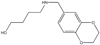 4-[(2,3-DIHYDRO-BENZO[1,4]DIOXIN-6YLMETHYL)AMINO]-BUTAN-1-OL 结构式