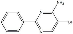 5-BROMO-2-PHENYL-PYRIMIDIN-4-YLAMINE 结构式