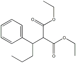 DIETHYL (1-PHENYLBUTYL)MALONATE 结构式