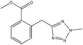 METHYL 2-[(2-METHYL-2H-TETRAZOL-5-YL)METHYL]BENZOATE 结构式