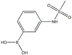 3-甲基亚磺酰氨基苯硼酸 结构式