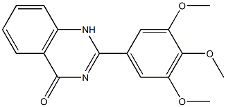 2-(3,4,5-trimethoxyphenyl)-1,4-dihydroquinazolin-4-one 结构式