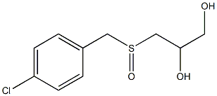 3-[(4-chlorobenzyl)sulfinyl]-1,2-propanediol 结构式