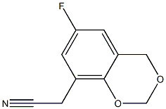 (6-fluoro-4H-1,3-benzodioxin-8-yl)acetonitrile 结构式