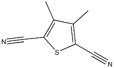 3,4-dimethyl-2,5-thiophenedicarbonitrile 结构式