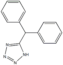 5-benzhydryl-1H-1,2,3,4-tetraazole 结构式