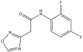 N1-(2,4-difluorophenyl)-2-(1,2,4-oxadiazol-3-yl)acetamide 结构式