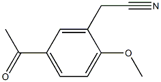 2-(5-acetyl-2-methoxyphenyl)acetonitrile 结构式