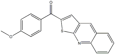 (4-methoxyphenyl)(thieno[2,3-b]quinolin-2-yl)methanone 结构式