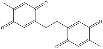 2-methyl-5-[2-(4-methyl-3,6-dioxocyclohexa-1,4-dienyl)ethyl]benzo-1,4-quinone 结构式