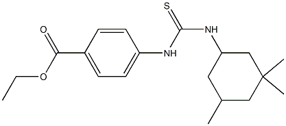 ethyl 4-({[(3,3,5-trimethylcyclohexyl)amino]carbothioyl}amino)benzoate 结构式
