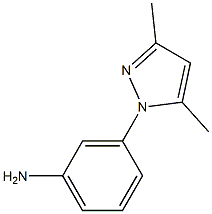 3-(3,5-dimethyl-1H-pyrazol-1-yl)aniline 结构式