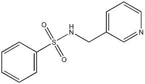 N1-(3-pyridylmethyl)benzene-1-sulfonamide 结构式