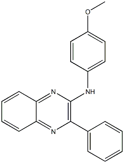 N2-(4-methoxyphenyl)-3-phenylquinoxalin-2-amine 结构式