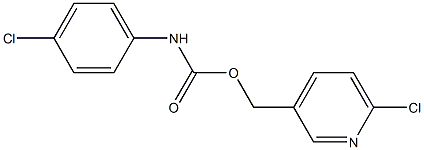 (6-chloro-3-pyridinyl)methyl N-(4-chlorophenyl)carbamate 结构式