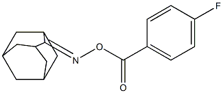 2-{[(4-fluorobenzoyl)oxy]imino}adamantane 结构式