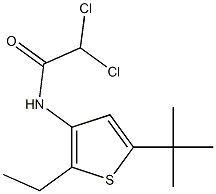 N1-[5-(tert-butyl)-2-ethyl-3-thienyl]-2,2-dichloroacetamide 结构式