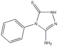 3-amino-4-phenyl-4,5-dihydro-1H-1,2,4-triazole-5-thione 结构式